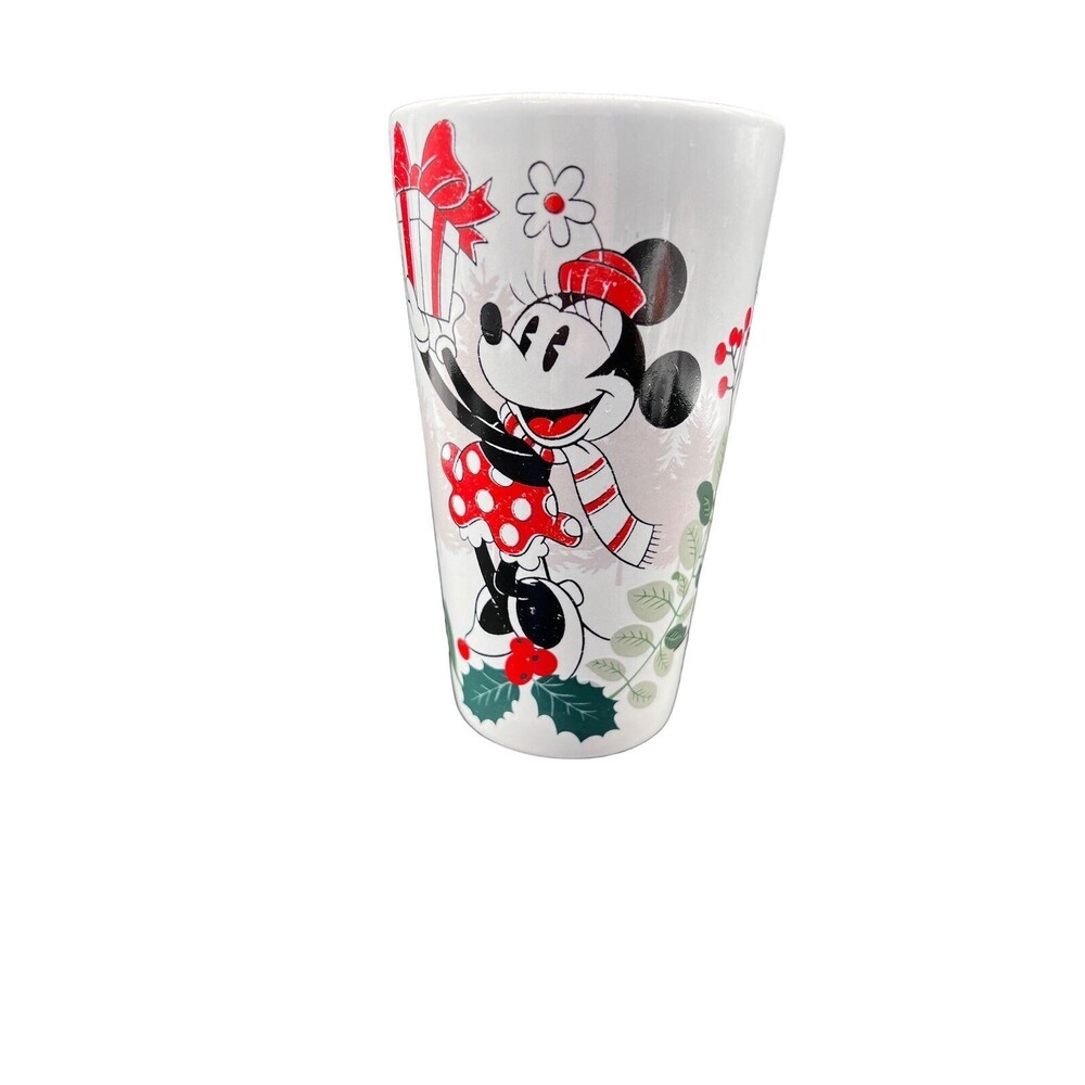 Disney Christmas Holiday Winter Minnie Mouse Travel Coffee Mug